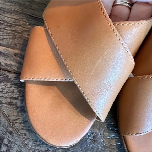 Madewell The Ruthie Criss Cross Mule neutral size 6.5 - Picture 7 of 9
